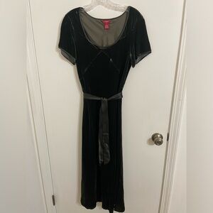 Sundance Dark Green Velvet Dress